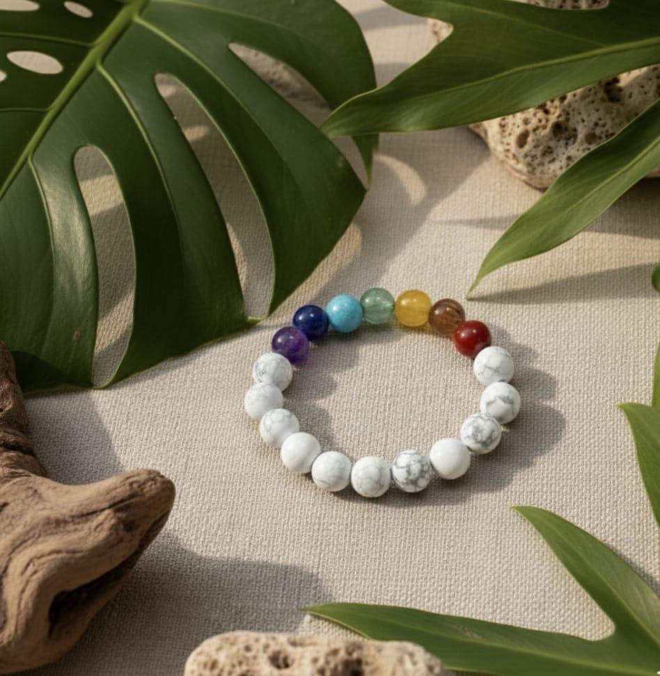 Howlite + 7 chakra