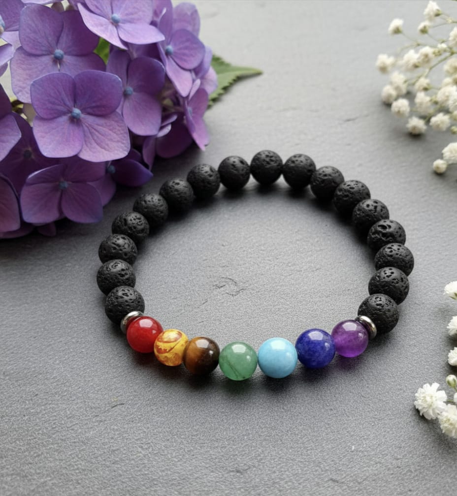 7 - Chakra + lava stone