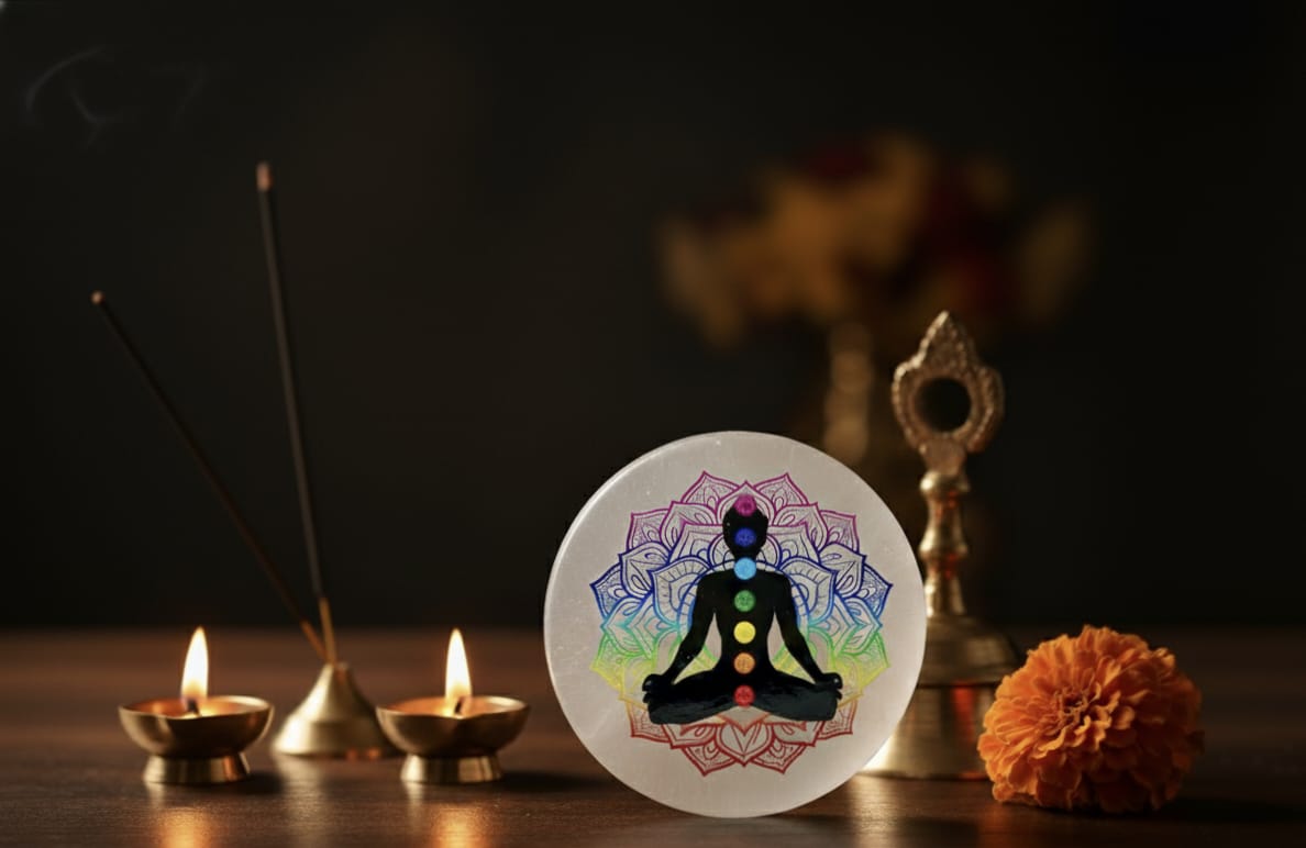 Selenite  Crystal Recharging  plate